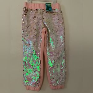 365 Kids from Garanimals Girls Sequin Jogger Pants, Sizes 4 NWT